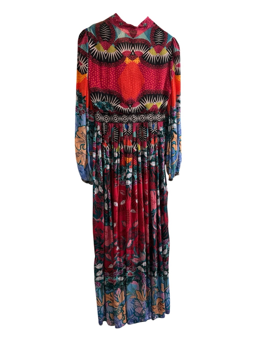 Anthropologie Bhanuni by Jyoti Beaded V Neck Maxi Dress Size 2 - Picture 5 of 7